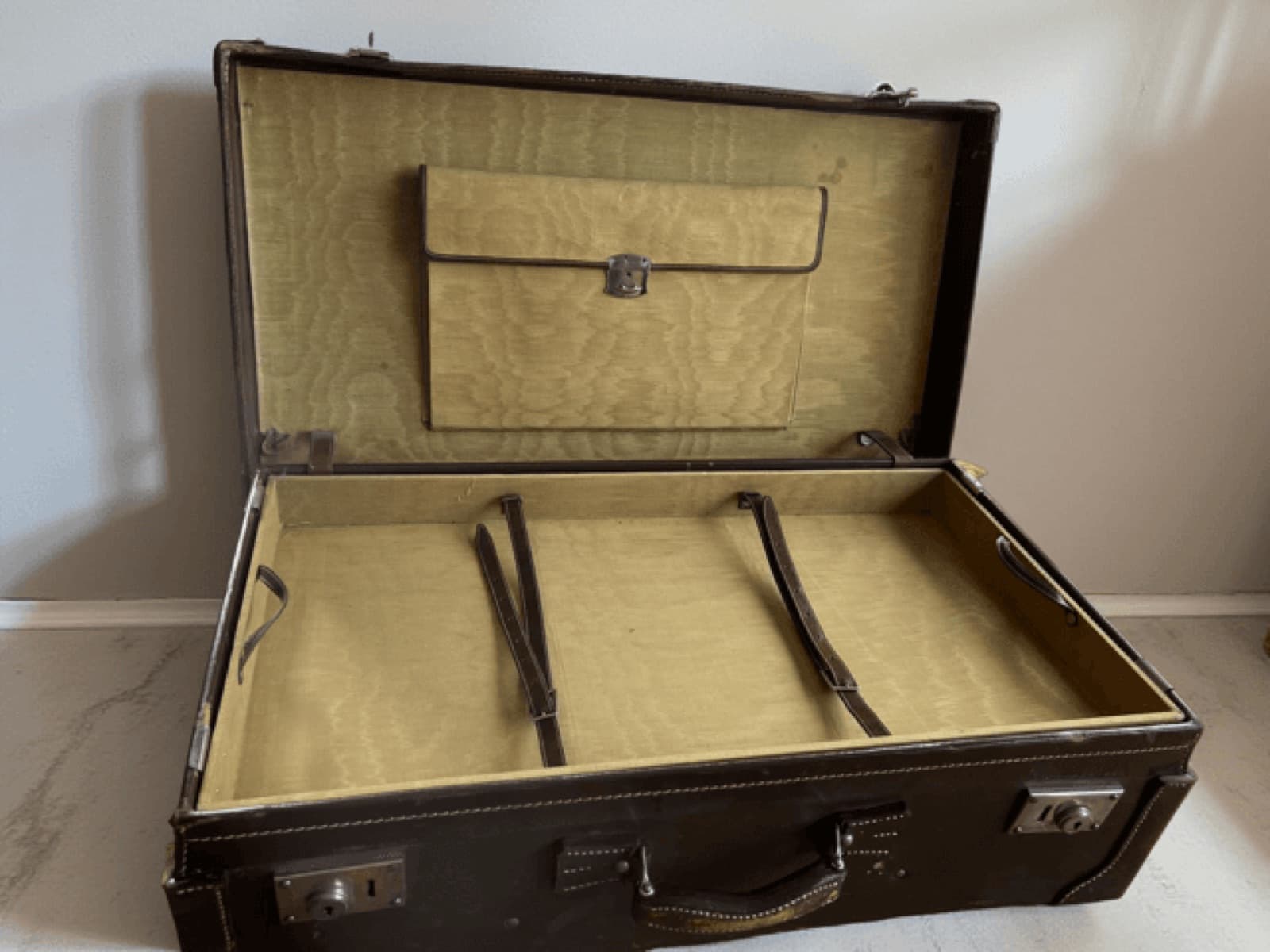Vintage Leather Suitcase